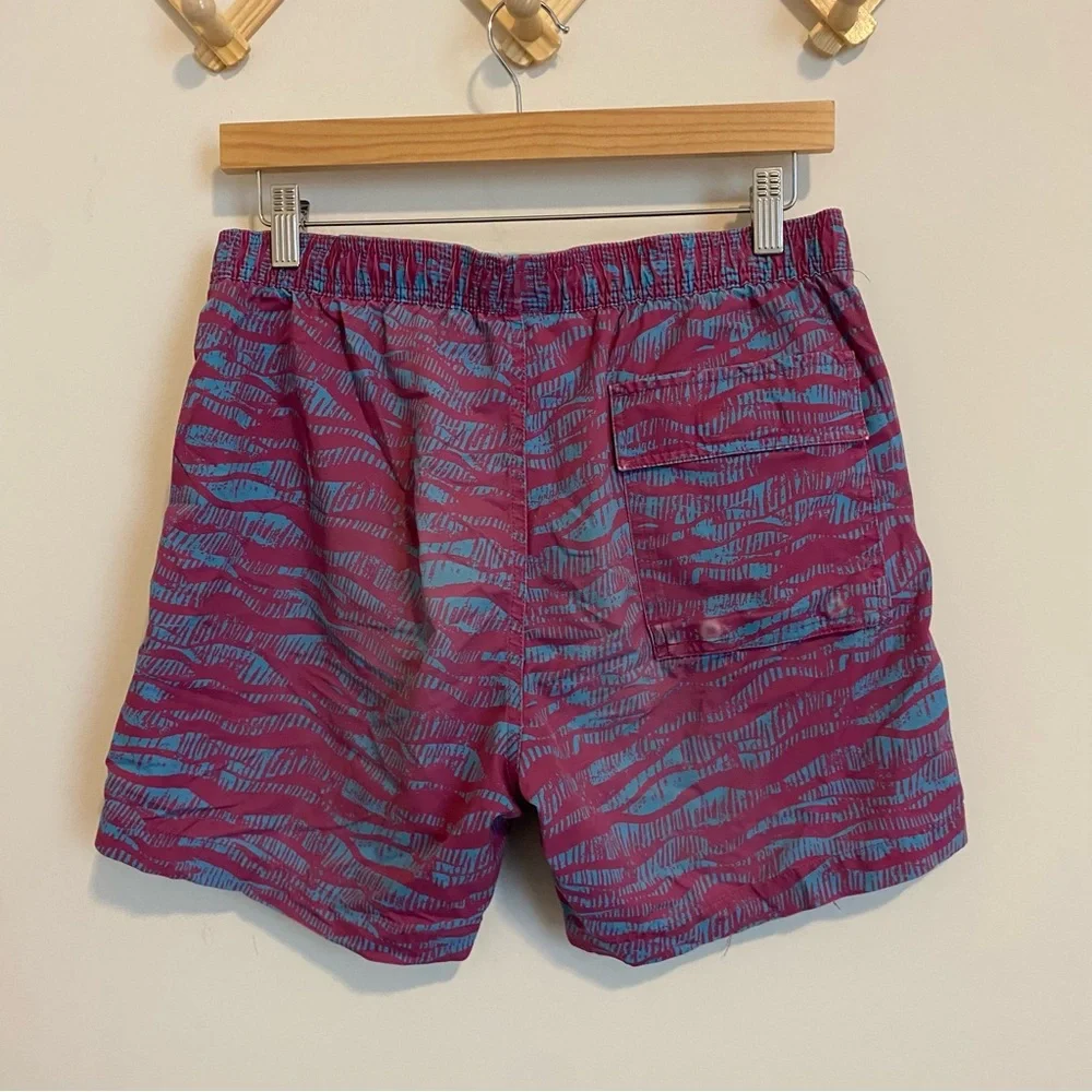 Psycho Bunny Blue and Purple Swim Trunks size Small